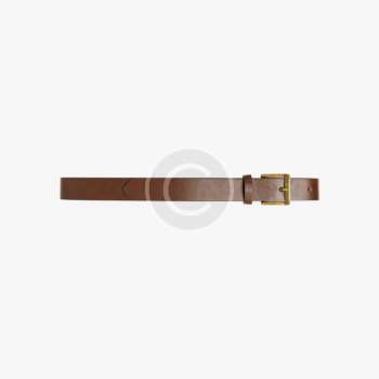 Brown leather belt