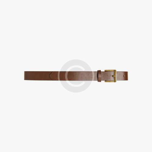 Brown leather belt