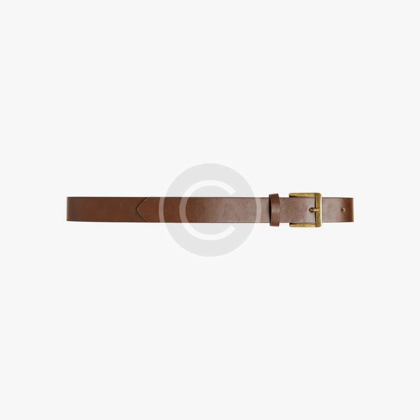 Brown leather belt