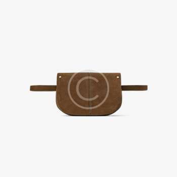 Brown crossbody belt bag